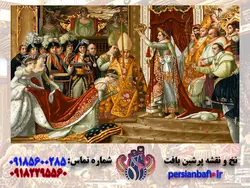 نخ و نقشه فرانسوی طرح تاجگذاری ملکه