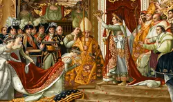 نخ و نقشه فرانسوی طرح تاجگذاری ملکه