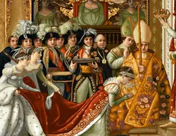 نخ و نقشه فرانسوی طرح تاجگذاری ملکه