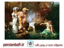 نخ و نقشه فرانسوی ماهیگیری در برکه