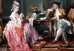 نخ و نقشه فرانسوی گپ عاشقانه