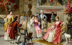 نخ و نقشه فرانسوی مدل نقاشی