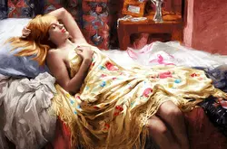 نخ و نقشه فرانسوی طرح زیبای خفته