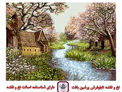 نخ و نقشه فصل شکوفه های سیب