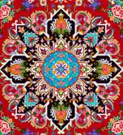 نخ و نقشه قالی هریس گرد