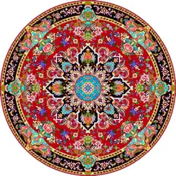 نخ و نقشه قالی هریس گرد