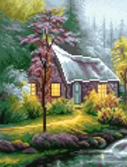 نخ و نقشه کلبه کنار رودخانه