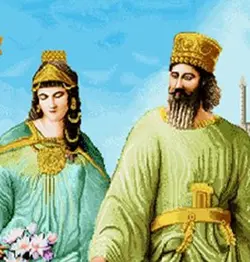 نخ و نقشه کوروش و ماندانا