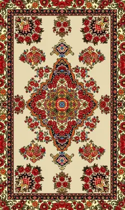 نخ و نقشه گلفرنگ 9 (جام میوه بختیاری) - سایز مستطیل کوچک