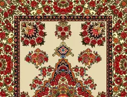 نخ و نقشه گلفرنگ 9 (جام میوه بختیاری) - سایز مستطیل کوچک