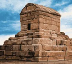 نخ و نقشه مقبره کوروش سایز یک (دارچوبک)