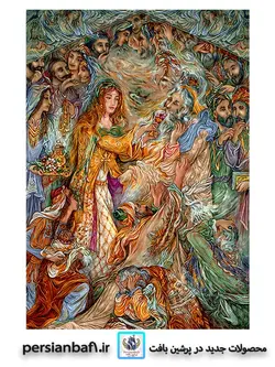 نخ و نقشه مینیاتور مجلس حوری