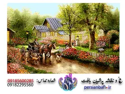 نخ و نقشه منظره عبور کالسکه