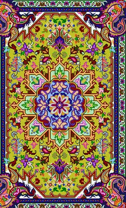 نخ و نقشه هریس سالاری زمینه زرد