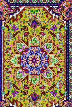 نخ و نقشه هریس سالاری زمینه زرد