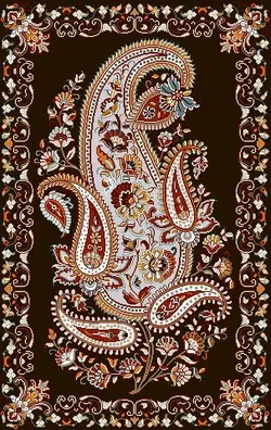 نخ و نقشه بته جقه درشتبافت