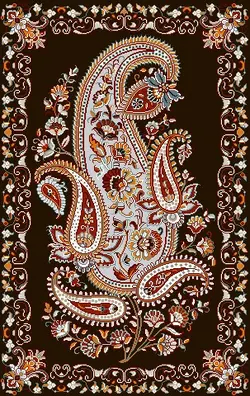 نخ و نقشه بته جقه درشتبافت