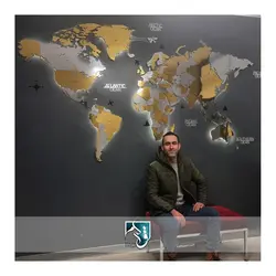 نقشه جهان پازلی - دیوارکوب دکوراتیو اقلیما EMP03