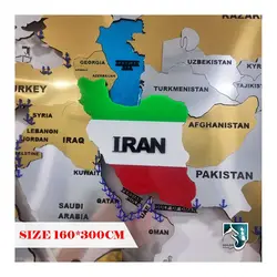 نقشه بنادر نفتی جهان با نور مخفی EMP33-xxL