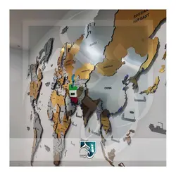 نقشه بنادر نفتی جهان با نور مخفی EMP33-xxL