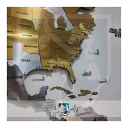 نقشه بنادر نفتی جهان با نور مخفی EMP33-xxL