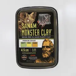 خمیر مجسمه سازی خشک نشو (خمیر روسی) SOFT صنم  مدل مانستر یک کیلو گرمی