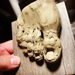 خمیر مجسمه سازی خشک نشو (خمیر روسی) SOFT صنم  مدل مانستر یک کیلو گرمی