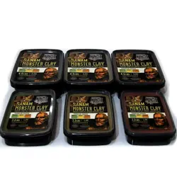 خمیر مجسمه سازی خشک نشو (خمیر روسی) SOFT صنم  مدل مانستر یک کیلو گرمی