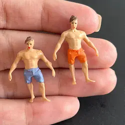 ماکت آدمک آقا مدل ساحلی سایز 3 سانتیمتر بسته 2 عددی