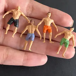 ماکت آدمک آقا مدل ساحلی سایز 3 سانتیمتر بسته 2 عددی