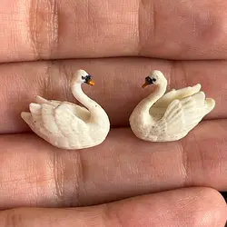 ماکت قو با بال بسته 2 سانتیمتر بسته دو عددی