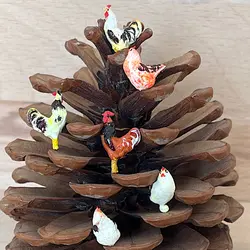 ماکت مرغ و خروس 1 سانتیمتر بسته دو عددی