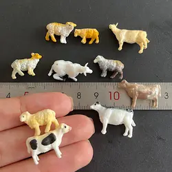 ماکت حیوانات مزرعه (گاو و گوسفند) مجموعه 10 عددی