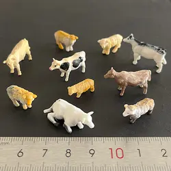 ماکت حیوانات مزرعه (گاو و گوسفند) مجموعه 10 عددی