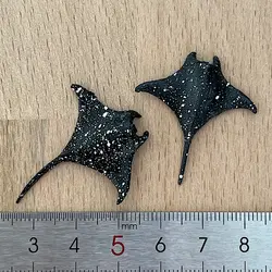 ماکت سفره ماهی مانتا خالدار 3 سانتیمتر بسته دو عددی