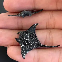 ماکت سفره ماهی مانتا خالدار 3 سانتیمتر بسته دو عددی