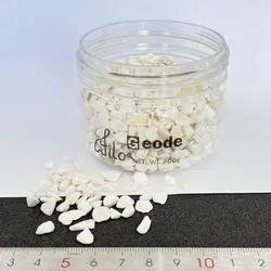 سنگ ژئود سفید صدفی سایز 6 بسته 200 گرمی