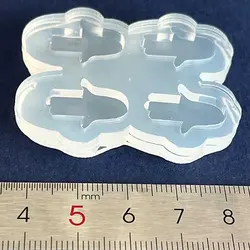 قالب سیلیکونی اشکال زیور آلات طرح دست همسا چهارتایی