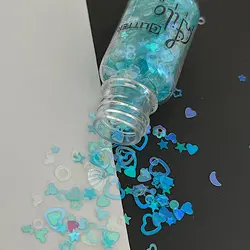 پولک هولوگرامی طرح دار فیلو بسته 6 رنگ