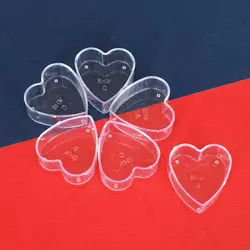 قالب شمع وارمر پلاستیکی طرح قلب بسته 6 عددی