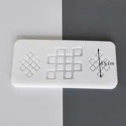 قالب سیلیکونی رزین مناسب گوشواره و گردنبند مدل کاشی مرمر