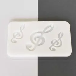 قالب سیلیکونی رزین مناسب گوشواره و گردنبند مدل نت موسیقی