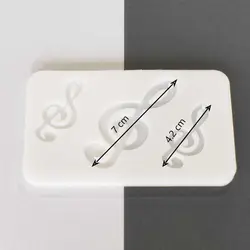 قالب سیلیکونی رزین مناسب گوشواره و گردنبند مدل نت موسیقی
