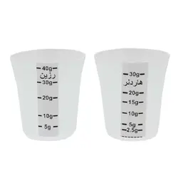 پیمانه اندازه گیری رزین و هاردنر بسته 4 عددی