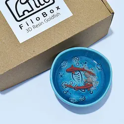 بسته کار با رزین اپوکسی فیلو باکس مدل ماهی سه‌ بعدی