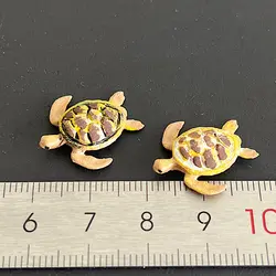 ماکت مینیاتوری لاک پشت 2 سانتیمتر بسته 2 عددی