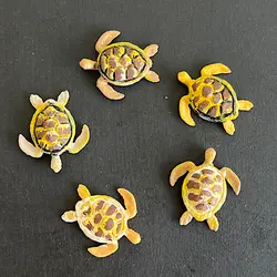 ماکت مینیاتوری لاک پشت 2 سانتیمتر بسته 2 عددی