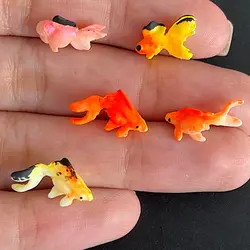 ماکت ماهی قرمز 15 میلیمتر بسته 5 عددی