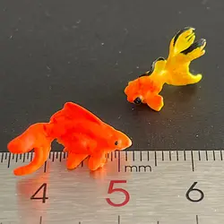 ماکت ماهی قرمز 15 میلیمتر بسته 5 عددی