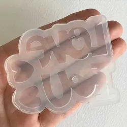 قالب سیلیکونی رزین مدل I LOVE YOU پنج سانتیمتر